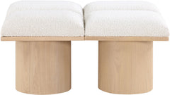 Pavilion - 4 Piece Modular Bench With Natural Base