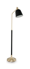 Clairwell - Metal Floor Lamp - Black / Gold Finish