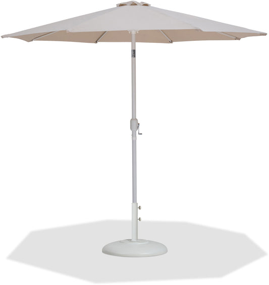 Fiji - Aluminum Patio Umbrella With Round White Base