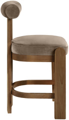 Arienzo - Velvet Upholstered Counter Stool (Set of 2)