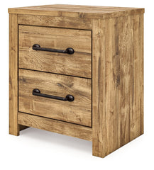 Maystonna - Two Drawer Night Stand - Brown