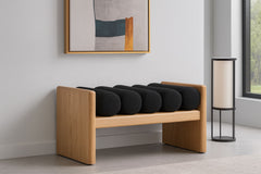 Waverly - Bench With Natural Frame