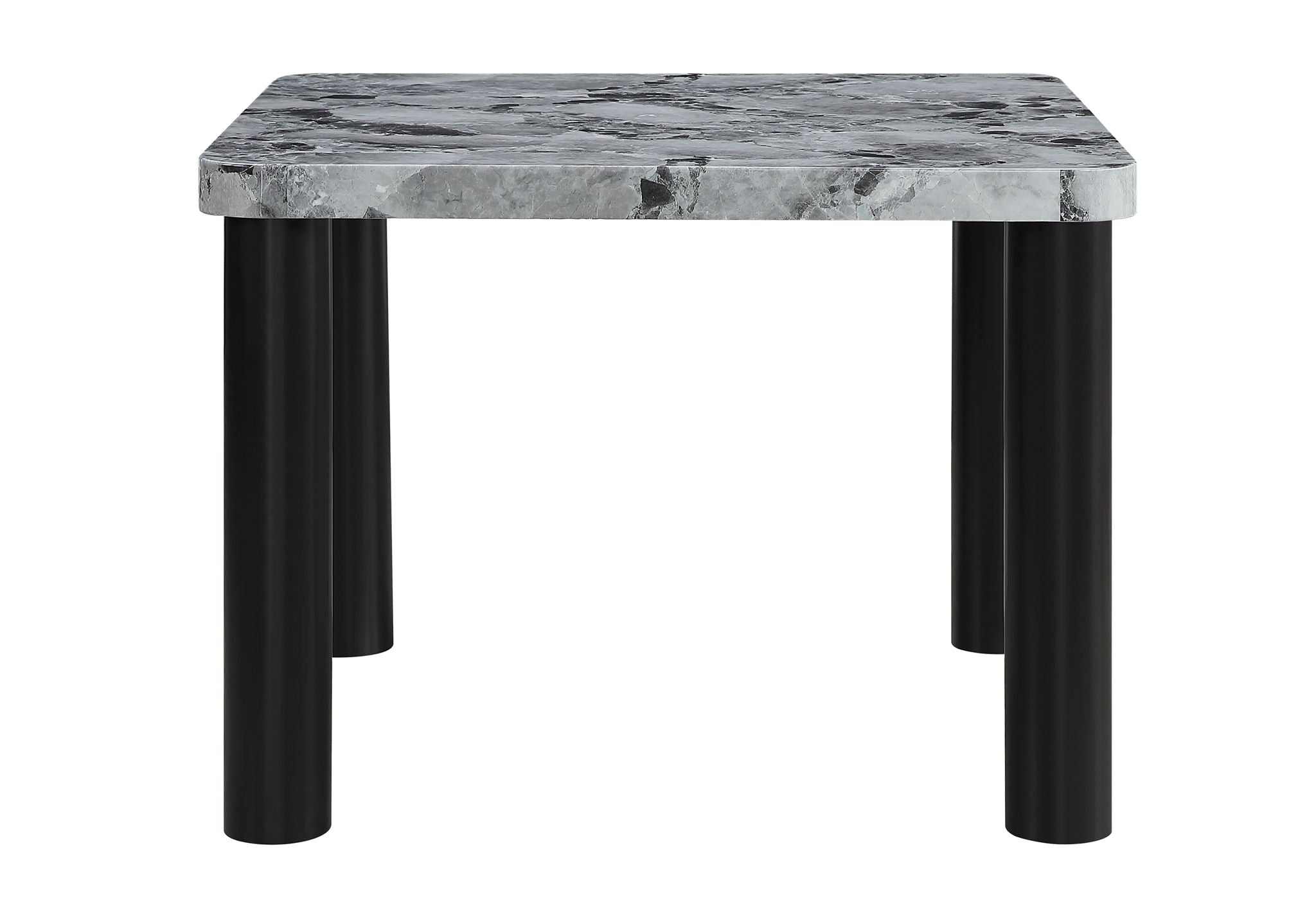 D5473 - 5 Piece Dining Room Set (Bar Table And 4 Bar Stools) - Black / Gray