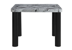 D5473 - 5 Piece Dining Room Set (Bar Table And 4 Bar Stools) - Black / Gray