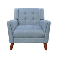 Luminaesque - Fabric Upholstered Armchair With Tufted Back