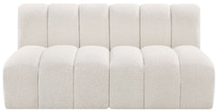 Arc - Boucle Fabric 2 Seats Modular Sofa