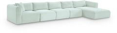 Shaggy - 5 Piece Modular Sectional With Chaise