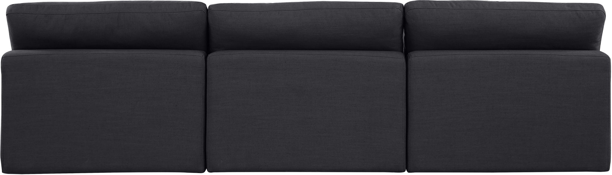Comfy - Linen Modular Armless Sofa 3 Seats