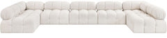 Ames - 7 Piece Boucle Fabric Modular Sectional