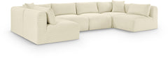Shaggy - 6 Piece Modular U-Shaped Armless Sectional