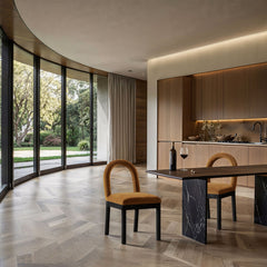 Conrad - Velvet Dining Chair With Black Legs