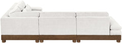 Turin - Chenille Fabric Upholstered Modular Sectional - Cream