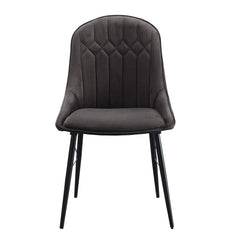 Abraham - Side Chair (Set of 2) - Black / Dark Gray