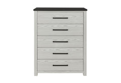 Ava - 5 Piece Full Bedroom Set - Beige