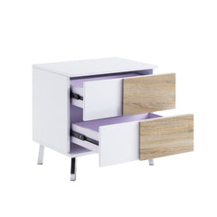 Verux - High Gloss End Table - White