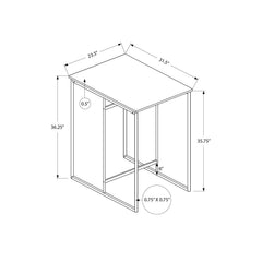 Counter Height Dining Table, Rectangular - Black