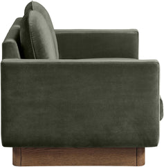 Diviento - Velvet Performance Fabric Upholstered Loveseat
