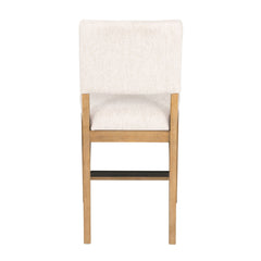 Millwork - Counter Chair (Set of 2) - White / Light Brown