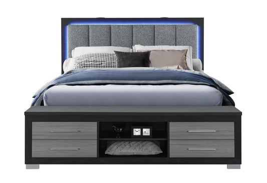 Madison - King Storage Bed - Black