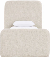 Fira - Linen Textured Fabric Upholstered Bed