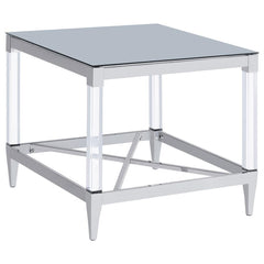 Lindley - Square Tempered Mirror Acrylic Table