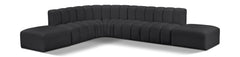 Arc - Faux Leather 7 Piece Corner Modular Sofa