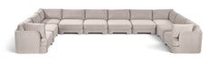 Hammond - Velvet Performance Fabric Upholstered 10 Piece Sectional
