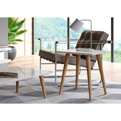 Utopia - Square End Table - Off White