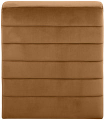 Ivy - Velvet Accent Chair - Saddle