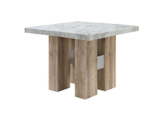 D04BT - Bar Table - Natural Silver